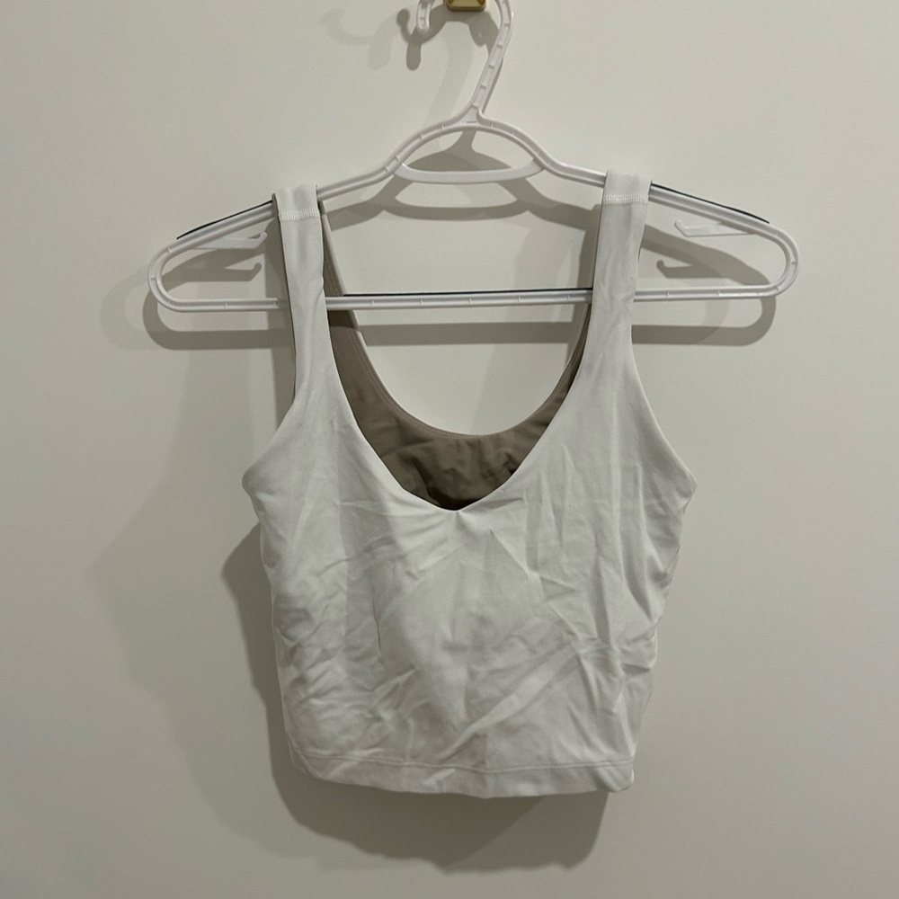 lululemon size 4 white align tank